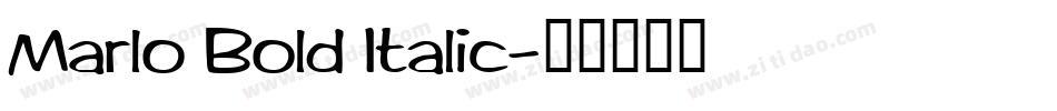 Marlo Bold Italic字体转换